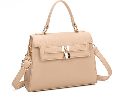 Katalin Luxe Handtas met Slotdetail & Schouderriem