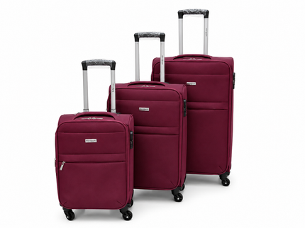 Milano Deluxe 3-Delige Trolley Kofferset