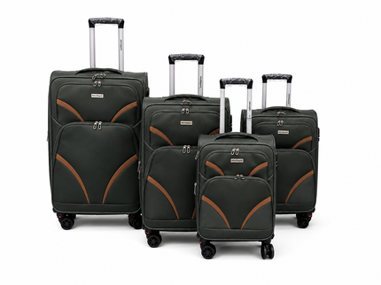 Milano Dubai Deluxe 5-Delige Trolley Kofferset + Bonus Koffer