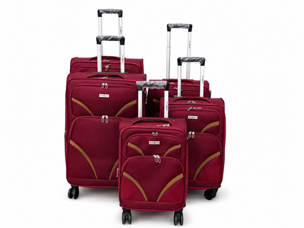 Milano Dubai Deluxe 5-Delige Trolley Kofferset + Bonus Koffer