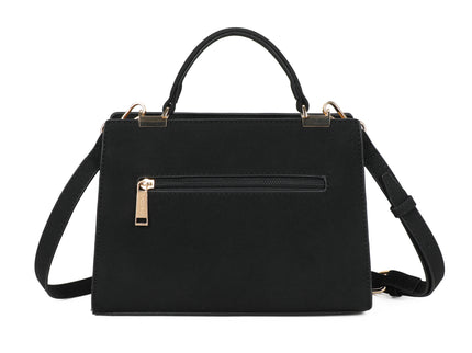 Floriane Luxe Suede Handtas met Schouderband