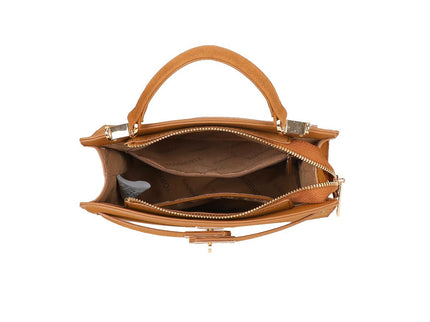 Floriane Luxe Suede Handtas met Schouderband