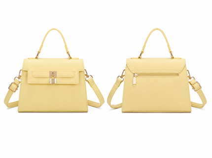 Katalin Luxe Handtas met Slotdetail & Schouderriem