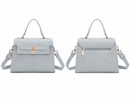 Katalin Luxe Handtas met Slotdetail & Schouderriem